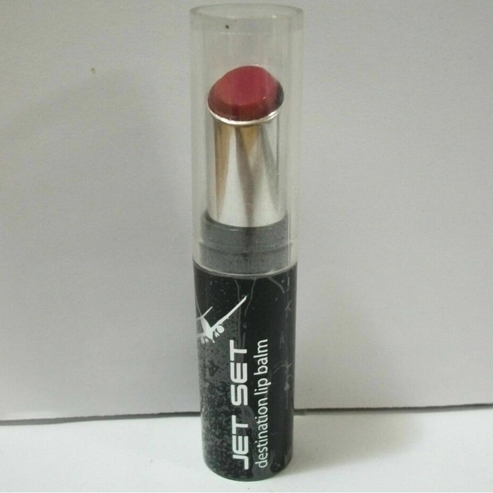 Jet Set Destination Lip Balm Lipstick South Beach Red New Factory Sealed